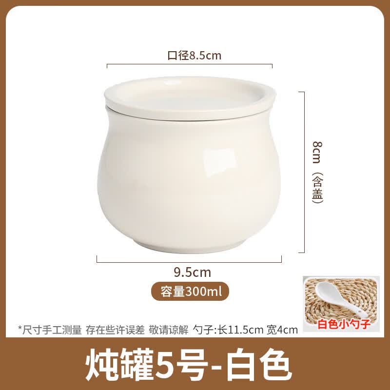 Ru Han Ceramic Double Boiler Stew Pot