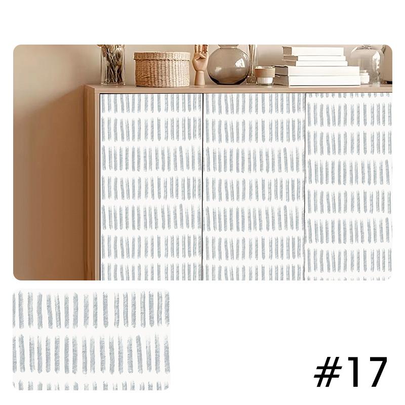 PVC Waterproof Self Adhesive Wallpaper For Wardrobe Cupboard Door Decor Vinyl Refurbishment Decals Cabinet Furniture Stickers