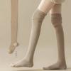 Womens Knee High Socks for Spring and Autumn Jk White Thigh High Stockings Long Boot Spliced Over Knee Length Tube Socks