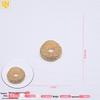 24K Gold Color Sunflower Polka Dot Flat Spacer Beads for DIY Jewelry.