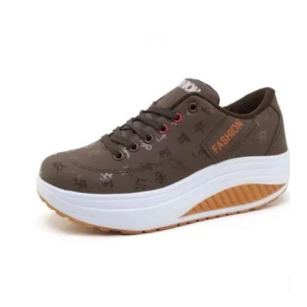 

Обувь для женщин Осенняя мода Кроссовки на платформе Женские больших размеров Шнуровка Повседневная спортивная обувь Лоферы на танкетке De Mujer 43