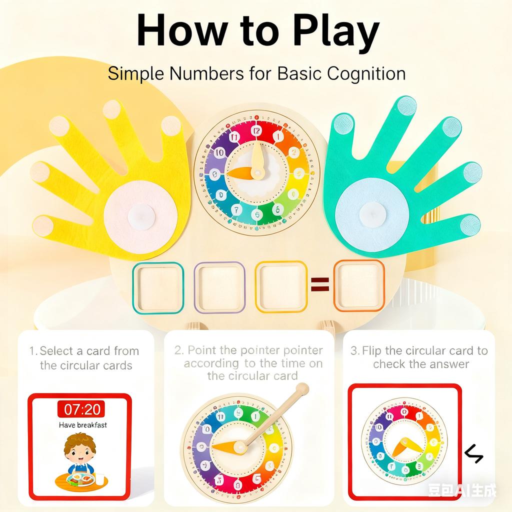 Early Childhood Education Clock Teaching Aids Arithmetic Board Digital Cognition Addition And Subtraction Educational Toys