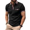 Men's Summer Tops Lapel Casual T Shirt Fake Pocket Short Sleeve POLO Shirts