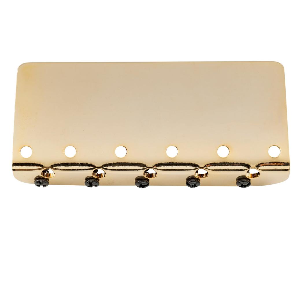 Musiclily Pro 18mm String Pitch Bass Brass Steel Gold 5-String Bridge, Saddles, Plate,