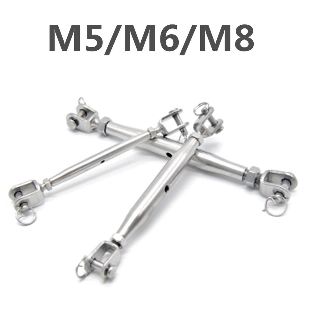 M5 Marine 304 Stainless Steel Closed Body Turnbuckle Rigging Screw Cable 5mm