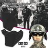 YChoolco Tactical Fast Helmet Side Ear Protection Ear Muff Rail Mount Airsoft Paintball Ear Protector Up Armor Side Cover Rail Kit (Dark Gray)
