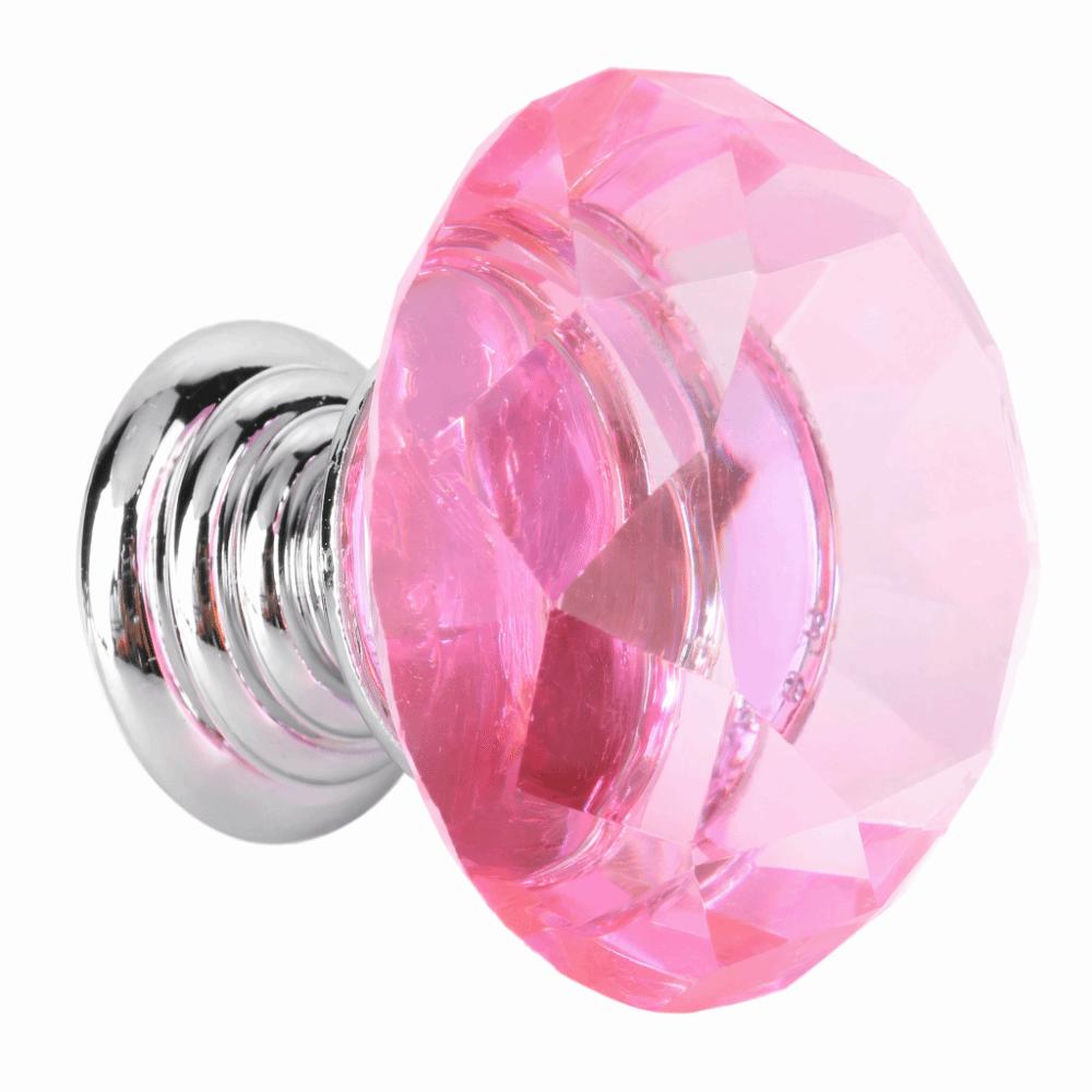 12pcs Decorative Glass Drawer Pulls 30mm Diameter Diamond Cabinet Knobs Cute Cabinet Knobs Cabinets