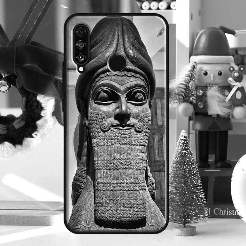 Lamassu Assyrian Winged Lion For Huawei Nova 12i 11i 8i 12s Y73 Y72 Y61 Y91 Y90 Y70 Y60 9 10 SE P60 Pro P30 P40 Lite Case