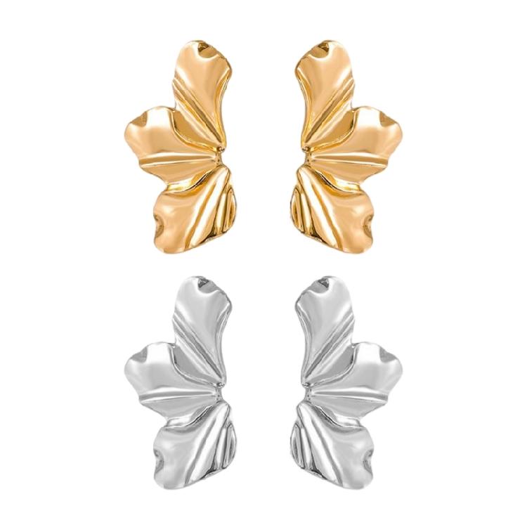 Modern Sturdyt Alloy Earrings With Artistics Petal Designs Portable for Enhancing Any Outfits In Your Wardrobe