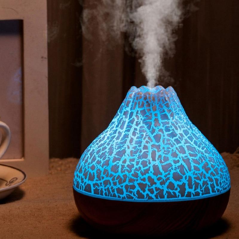 Fashion Volcano Designs Protable Humidifier 300ml Capacity Suitable for Dry Climates Enhances Indoor Air Quality