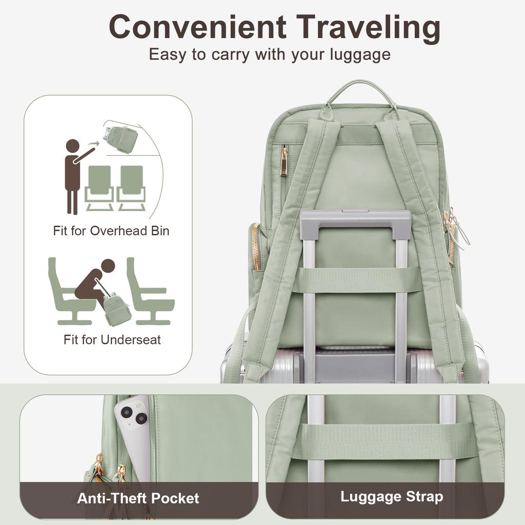 Nylon Women's Mini Backpack, Fashion College Bags Woman Anti-theft Multi Pocket Laptop Travel Backpack Korean Designer Small Bag