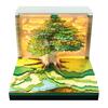 Flower Sea Tree Island Adventure Tree House with Lights: 3D Paper Art Calendar Gift and Romantic Decor Piece