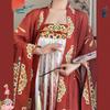 Oblek s velkým rukávem ve stylu čínské dynastie Tang Celý set Hanfu