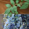 Lifelike Long Branch Artificial Flower 3 Forks 180cm Wisteria Flowers Hanging Decor Hanging Wisteria Home