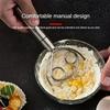 Damaly,The Stainless Steel Dough Mixer and Egg Beater Is Handheld. with A Double-hole Design, It Enables Quick Mixing.