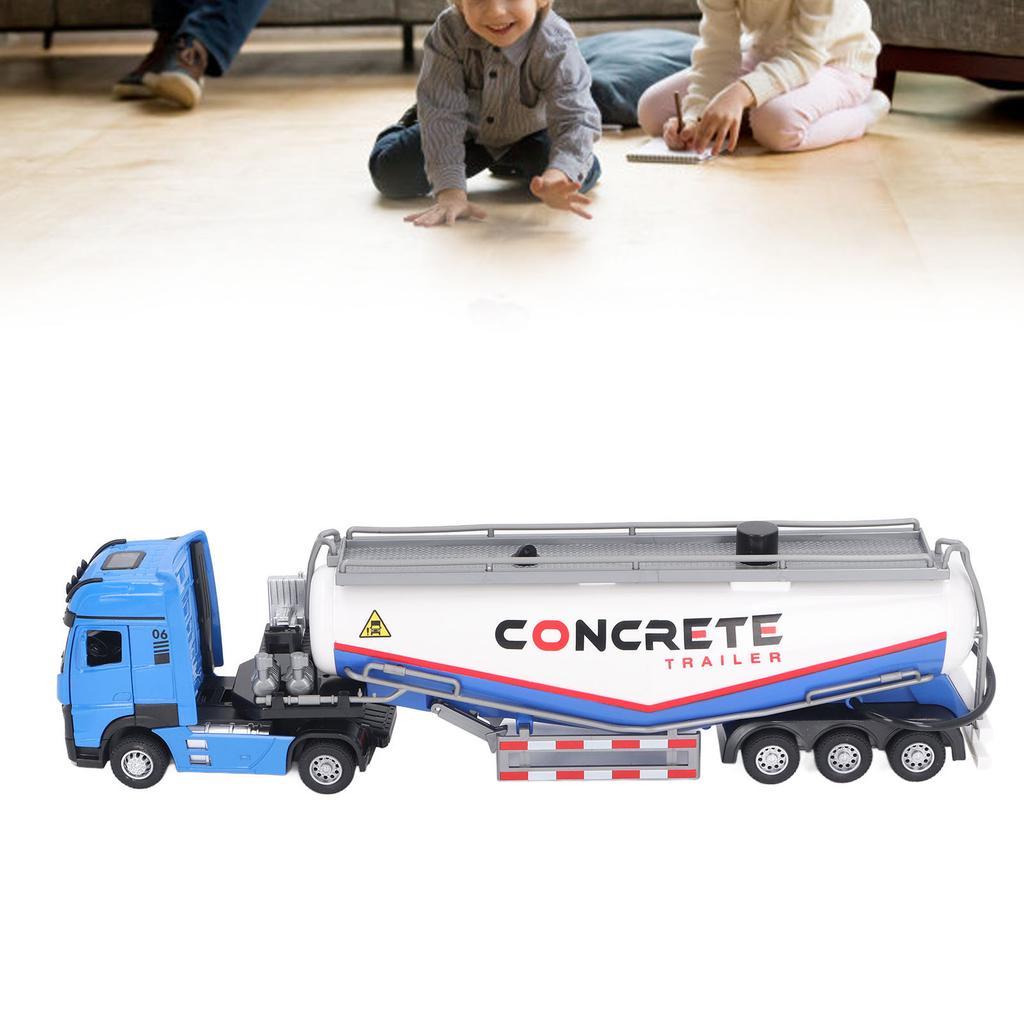 1:32 Scale Alloy Concrete Pump Truck High Simulation Construction Vehicle Model with Water Spray Function