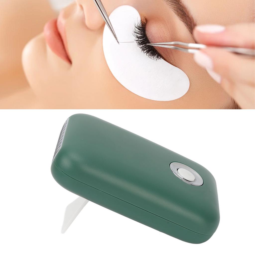 Eyelash Dryer Fan Portable USB Rechargeable 3 Speed Low Noise Eyelash Blow Dryer with Folding T Bracket
