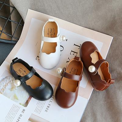 Ballerines pour enfants pour tout-petits filles mode princesse doux décoration de perles enfants Mary Janes chaussures habillées souples pour fête de mariage