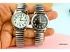 Large Number Luminous Elderly Quartz Watch with Waterproof Stainless Steel Elastic Band