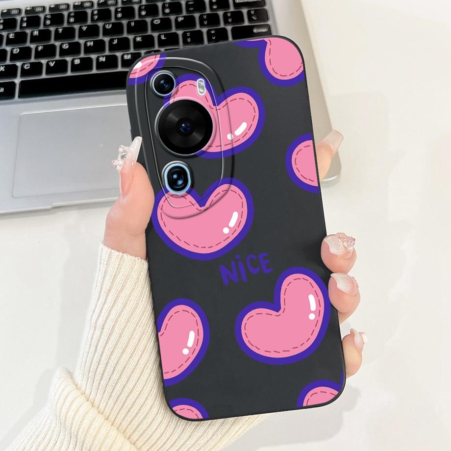 For Huawei P60 Art P60 Pro HuaweiP60 Case Cover Soft Silicone TPU Flower Butterfly Girly Fashion Painting Bumper Fundas