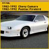 Set Front LED Bumper Side Marker Light For 82-92 Chevy Camaro Pontiac Firebird K