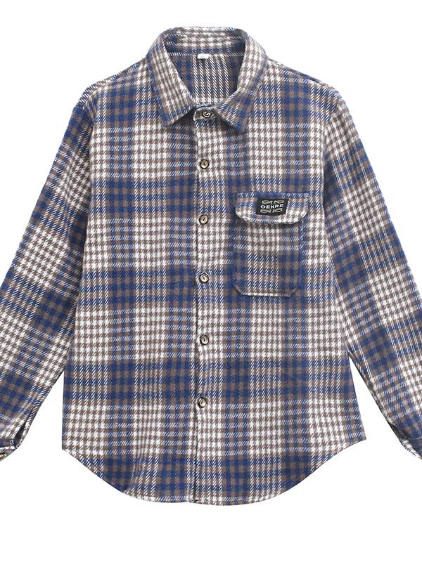 Thickened Fleece Autumn Winter Shirt Warm Casual Plaid Loose One-Piece Large Size Top Coat for Women Cotton Long Sleeve