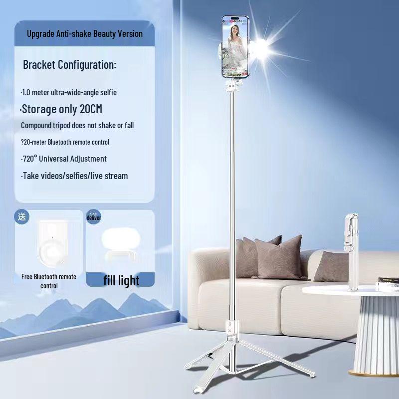 Universal Multifunctional Bluetooth Selfie Stick Tripod for Mobile Phones
