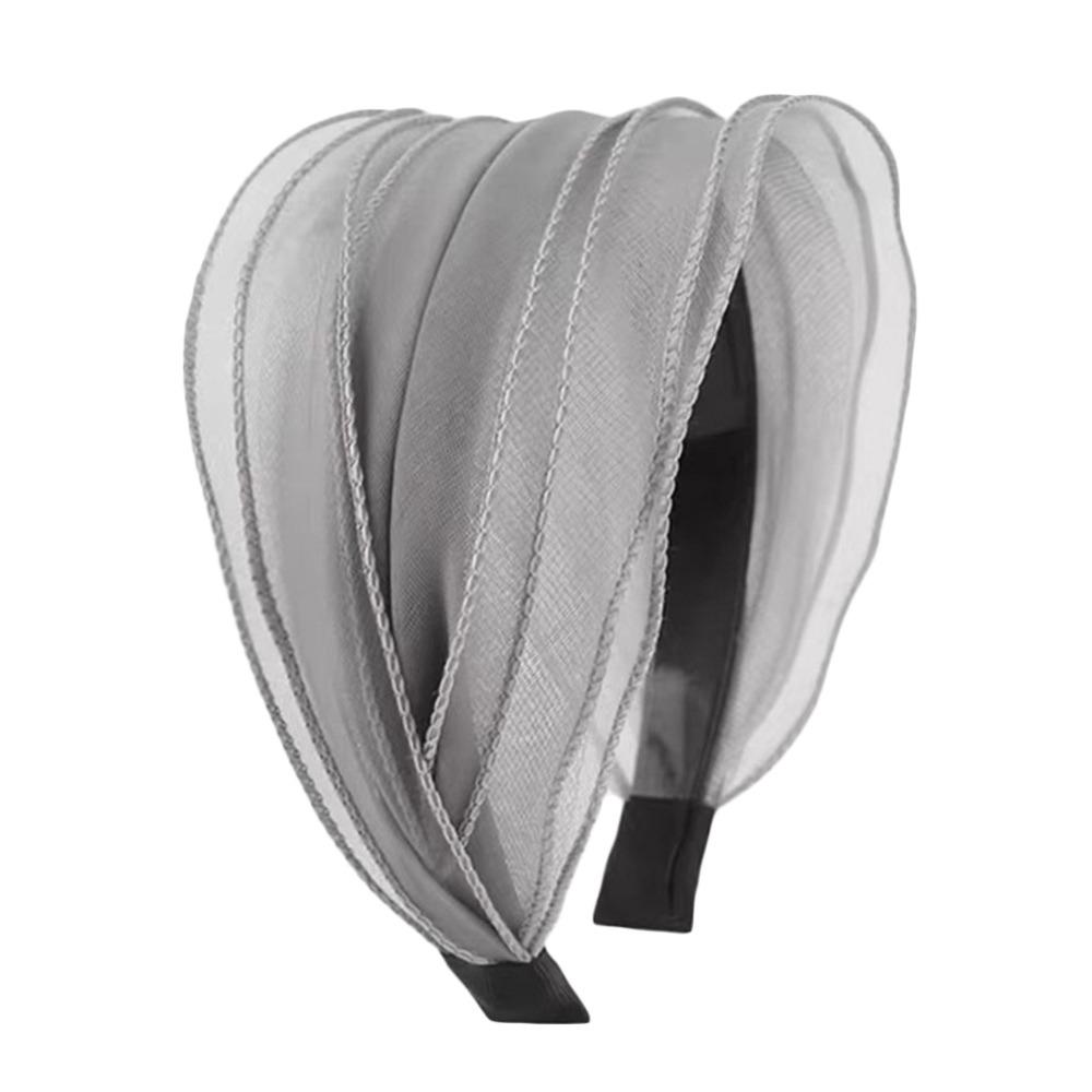 Organza Yarn Hair Hoop Wide Headband Fashion Hair Accessories  for Women Girls