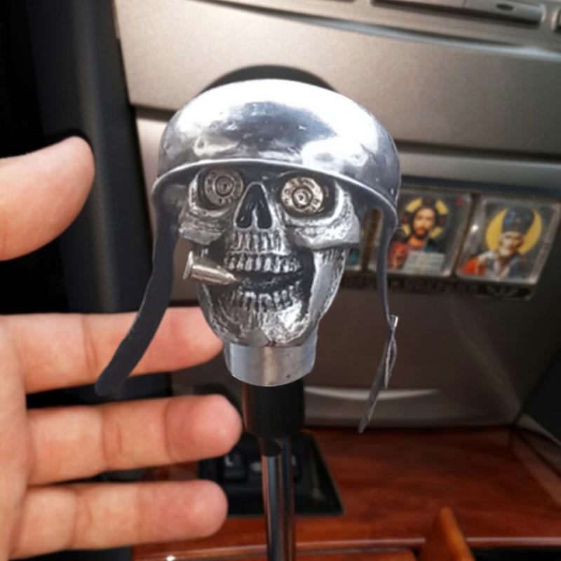 Creative Skull Gear Knob Skull Soldier Car Stick Shift Knob Handcrafted Stick Shifter Knob Alloy Handle Shifting Knob For Manual