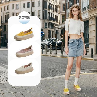 Small Size 34 Large Size 41 Foam Sole Leather Autumn New Platform Single Shoes Retro Little White Shoes Women
