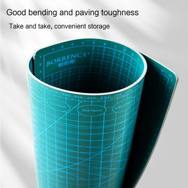 Borrence 1pc Large Cutting Mat Self Healing Double Side A4 A5 Cutting Pad for Crafting Silhouette Grid Green Sewing Cutting Mat