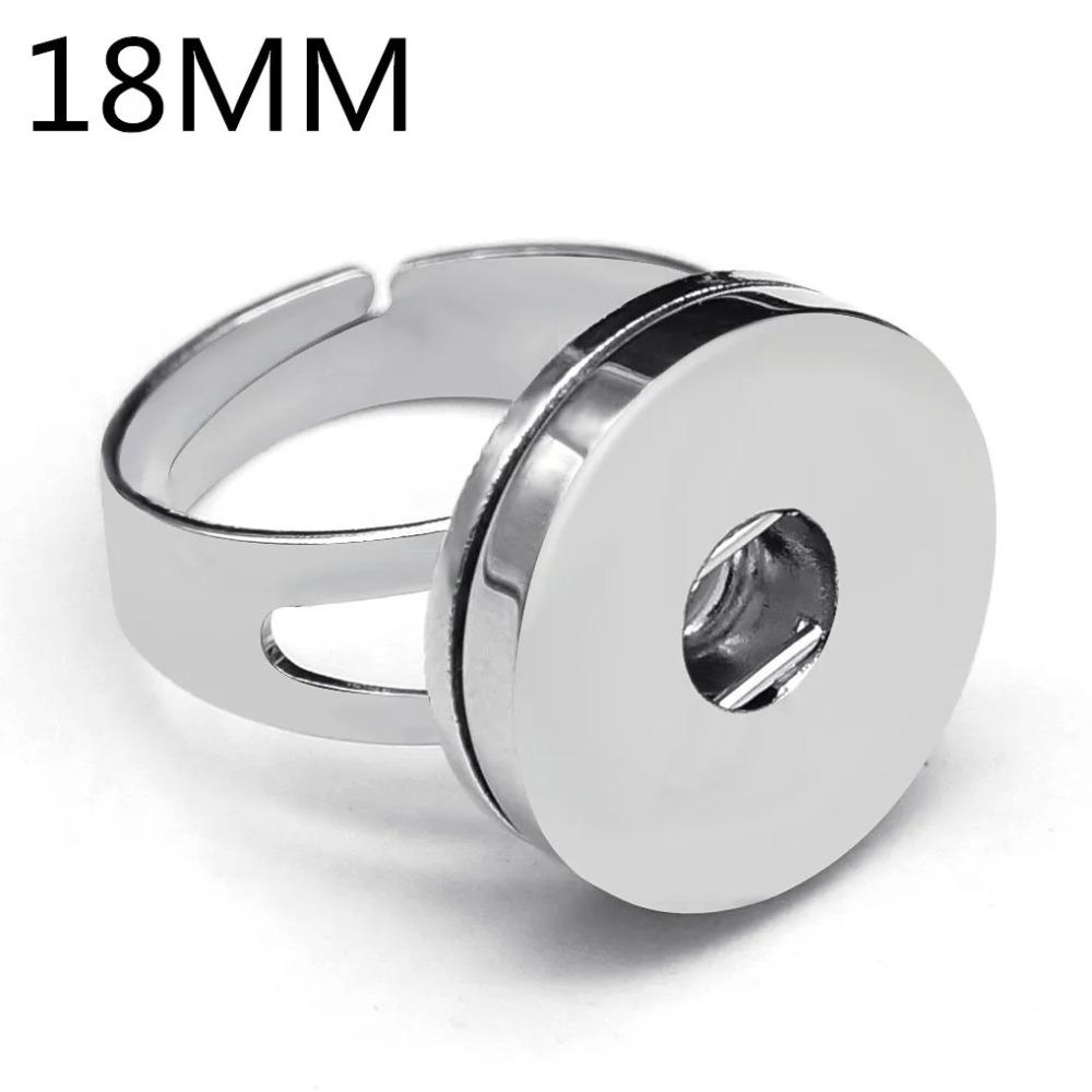 

Alloy Snap Ring Silver-plated Jewelry DIY Accessories Simple Snap Buttons Craft 18mm