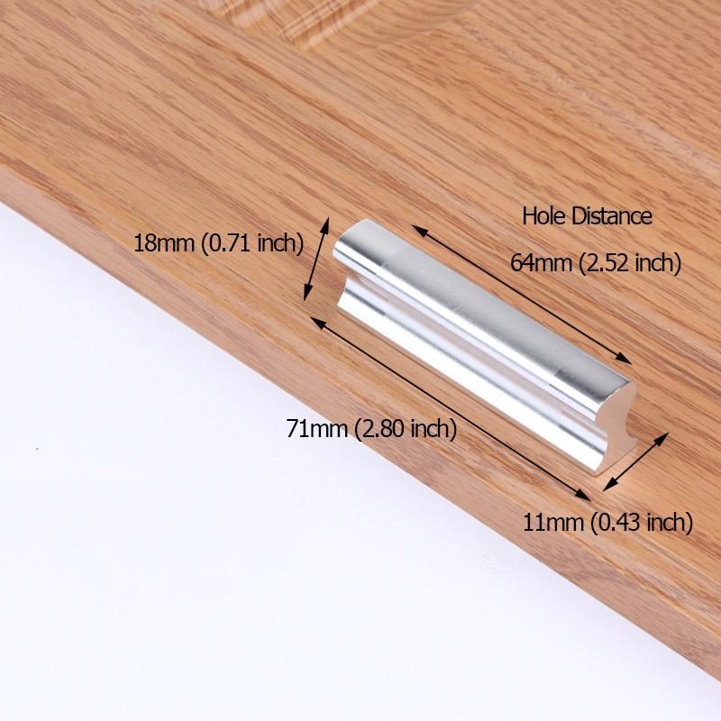 

KAK Aluminum Alloy Kitchen Handles Drawer Pulls Cupboard Cabinets Knobs Door Modern Wardrobe Handle for Furniture Door Hardware