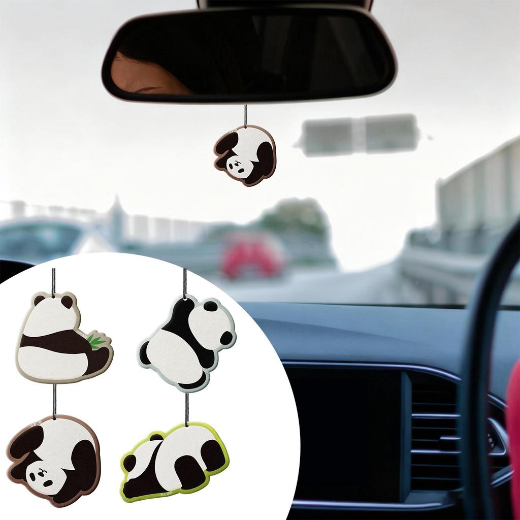 Lufterfrischer für Auto 4 Stück Anhänger für Auto Tierform Langanhaltende Auto-Erfrischertablette für Frauen Männer Automobil Zuhause