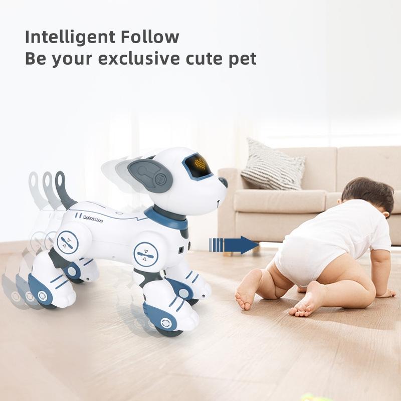 Intelligentes Roboter-Hundespielzeug für Kinder, niedlicher Hund, kann sich bewegen und tanzen, elektronisches Hunde-Haustier-Begleiter-Roboterspielzeug