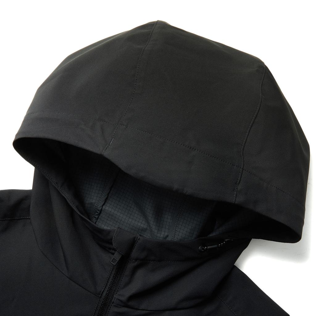 LiNing Fitness Series Ruffled Water-Resistant Windbreaker Hooded Letter Outdoor Running Camping Long Sleeve Zipper Jacket Men jackets AFDU951-6