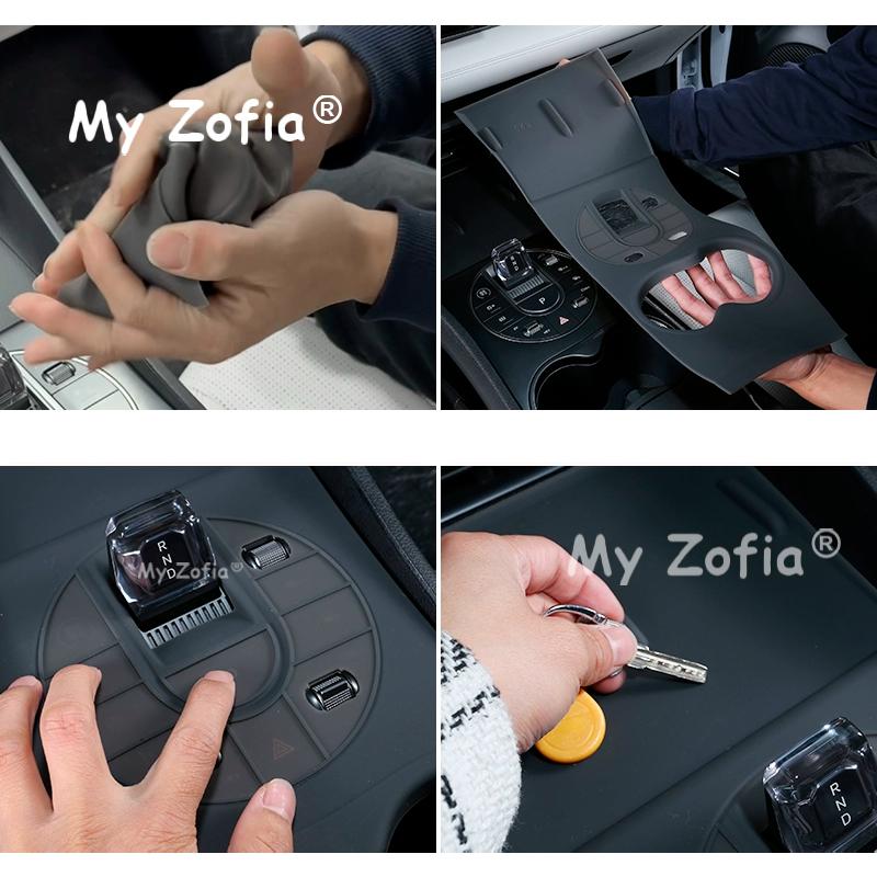 For BYD SEAL 5 DM-i 2025 2026 Central Control Button All-inclusive Silicone Pad Wireless Water Filling Cup Non-slip Accessories