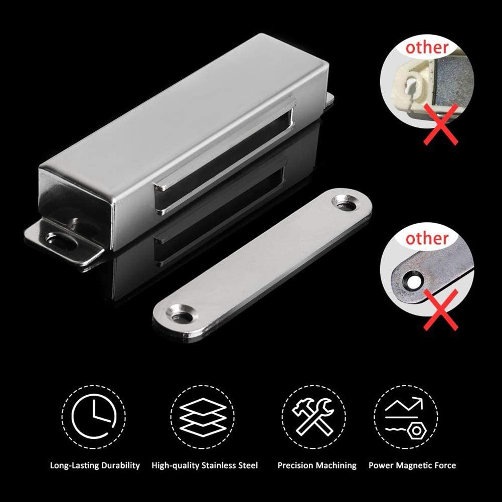 Heavy Duty Magnetic Door Catch with Strong 80 Lb Pull for Cabinets and Doors