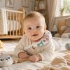 Cartoon-Print Baby-Nackenkissen Weiche Füllung Säuglings-Stützkissen Baby-Ruhekissen für Kinderwagengebrauch