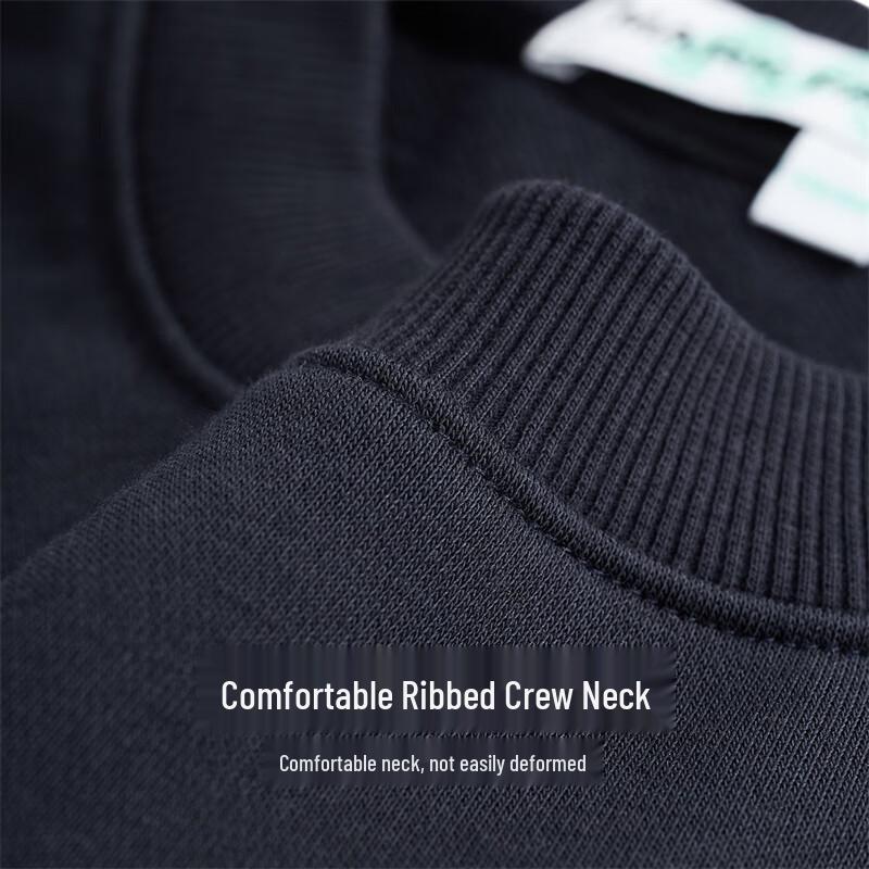 Mark Fairwhale Men's Embroidered Loose Fit Crew Neck Sweatshirt