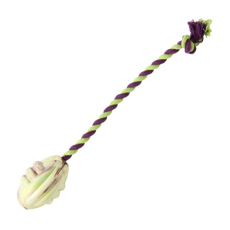 EETOYS Durable Cotton Rope Oval Dog Chew Toy