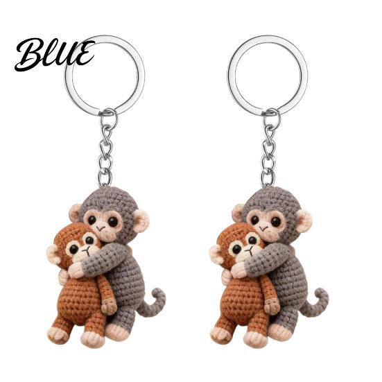 Multifunktionaler Schlüsselanhänger 1/2 Stück Anhänger 3D Affe umarmt Schlüsselanhänger Rucksack Schreibtischdekoration Tragbare Tasche Anhänger Zubehör