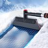 2-in-1 Ausziehbarer Eiskratzer Multifunktionale Abnehmbare Schneebürste Ergonomischer Griff Windschutzscheiben-Schneeentferner Autoreinigungswerkzeug