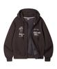 Alvinclo Patch Print Two-Way Zip-Up Hoodie Azh773 (3 Colors)