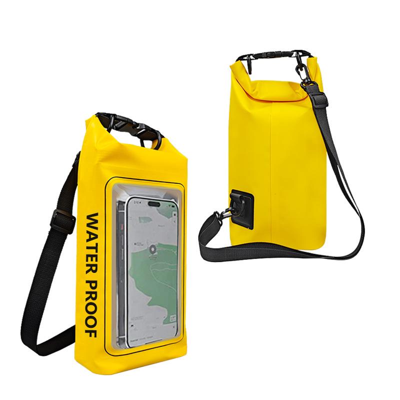 2L Wasserdichter Trockensack für Schwimmen Kajakfahren Trekking Rafting Surfen Bootfahren Tragbarer Touchscreen Outdoor Aufbewahrungsrucksack