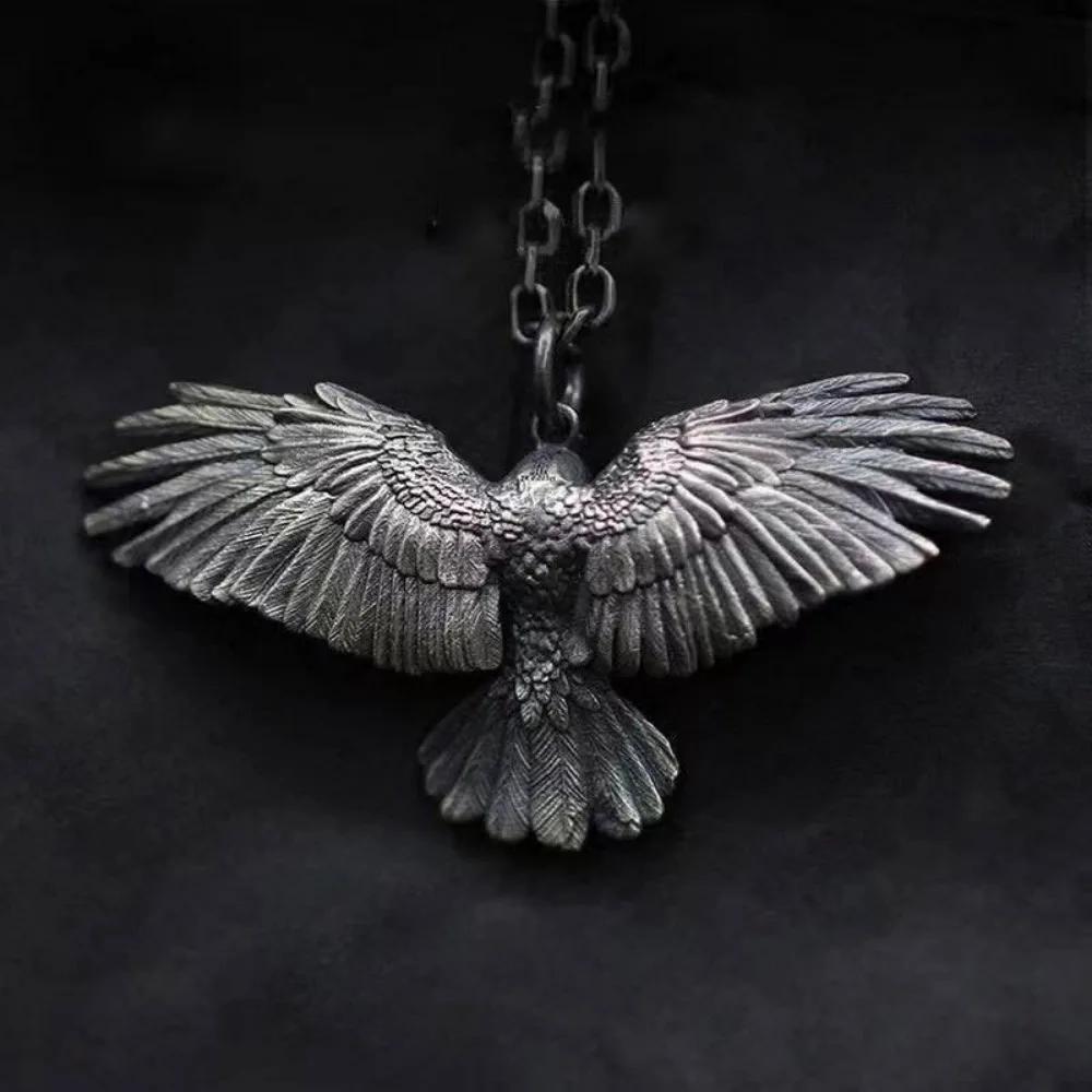 Men Women Punk Falcon Pendant Necklaces Male Trendy Hip Hop Eagle Chain Necklace Accessories Jewelry
