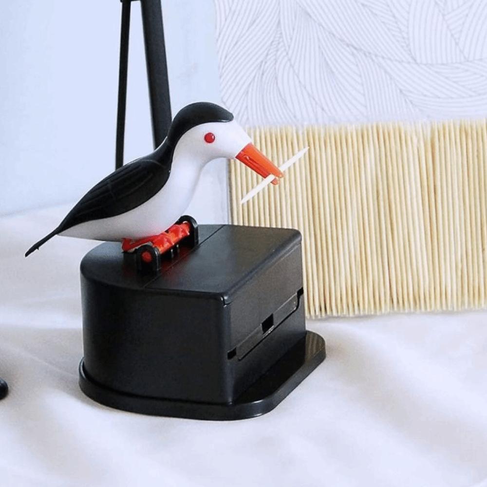 Cartoon Pop-Up Toothpick Box Cute Little Bird Pressing Toothpick Box Home Furnishing