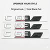 3D C63S Letters Rear Trunk Badge Emblem Decal For Benz W205 C Class C63 S AMG Car Styling Accessories Gloss Black Chrome
