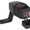 Motorcycle Phone Charger Quick Disconnect Double USB Adapter for Phones