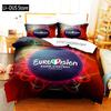 3 Pieces Adult Boys Bedroom Bedding Set Cartoon Anime Hip Hop Style Duvet Cover Set 2024 Quilt Cover Pillowcase